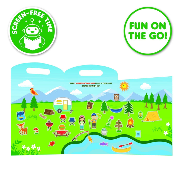 Scentco Sticker Magic Camping Crew Activity Book S'mores Scented