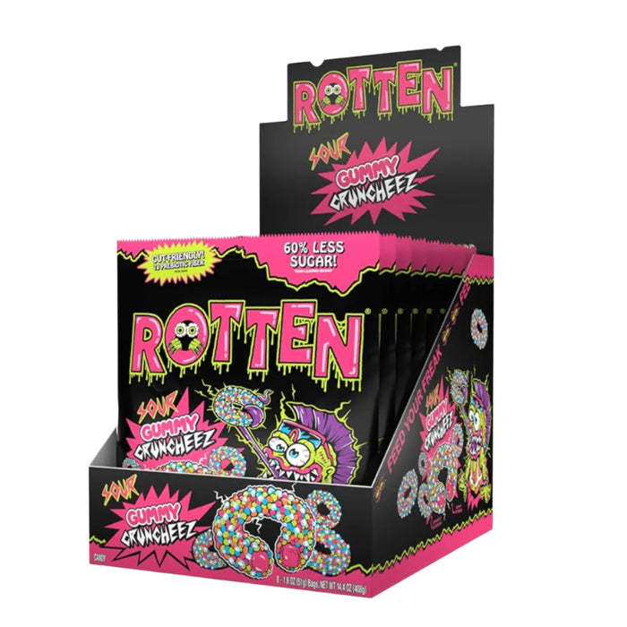 Rotten Gummy Cruncheez Sour 1.8oz 8ct Case