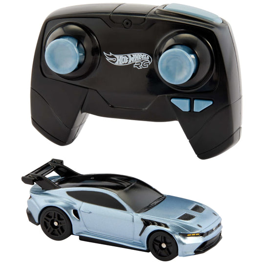 Hot Wheels RC 1:64 Scale Ford Mustang Gtd, Battery-Powered Remote-Control Toy Car