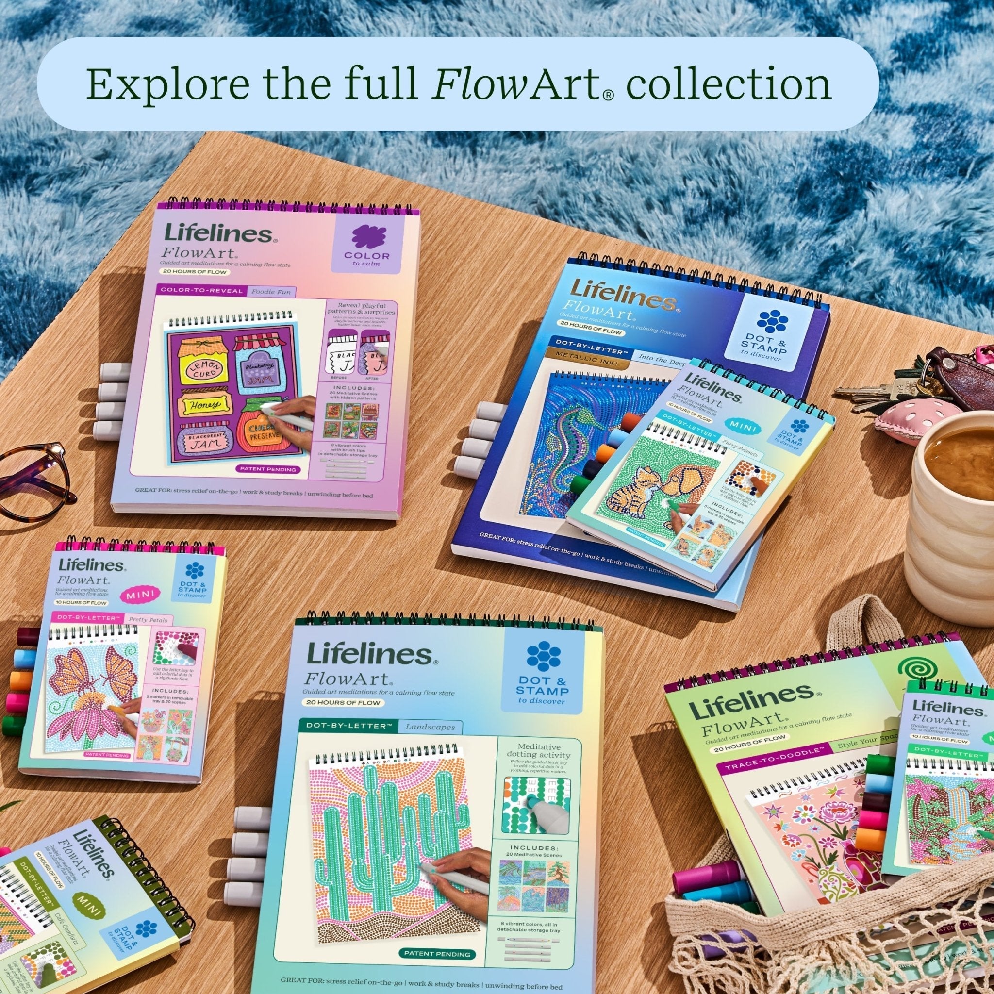 Lifelines FlowArt Mini Dot-by-Letter Plant Paradise Art Pad