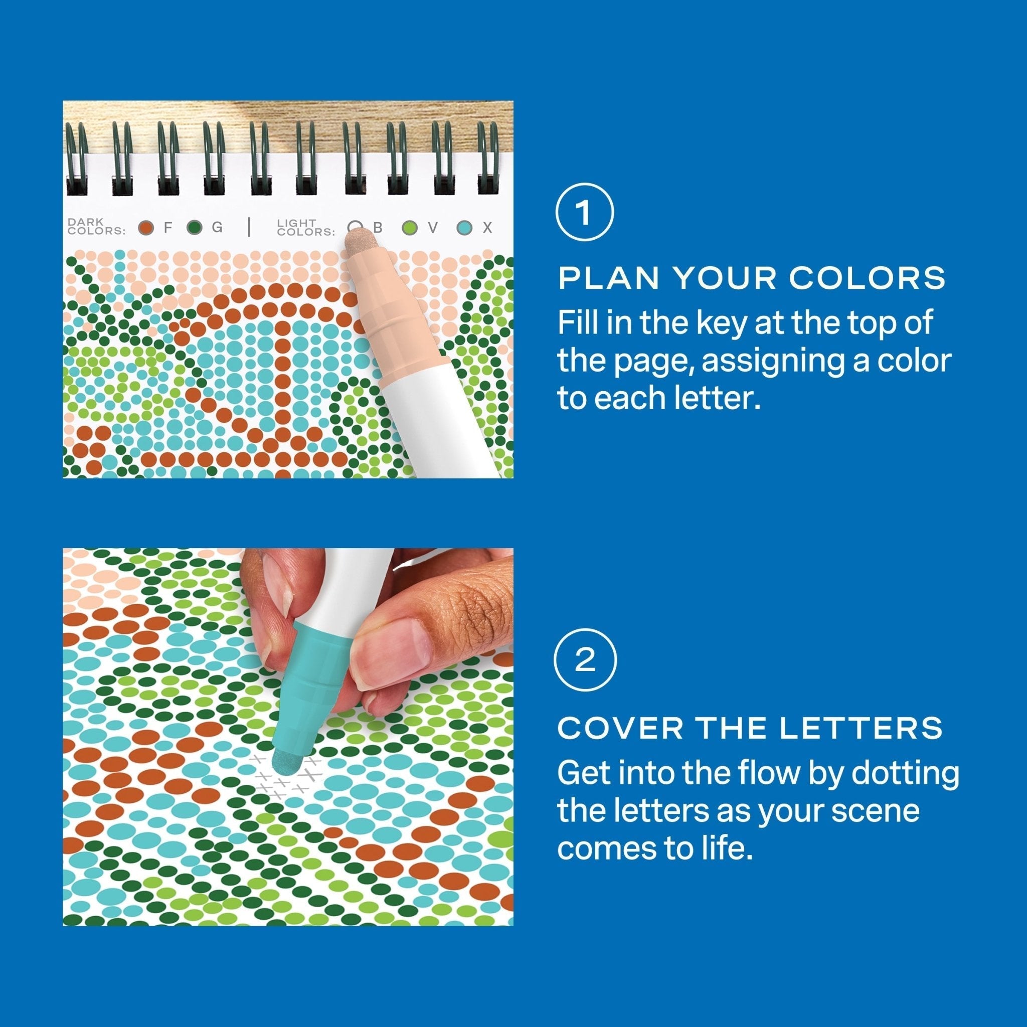 Lifelines FlowArt Mini Dot-by-Letter Plant Paradise Art Pad