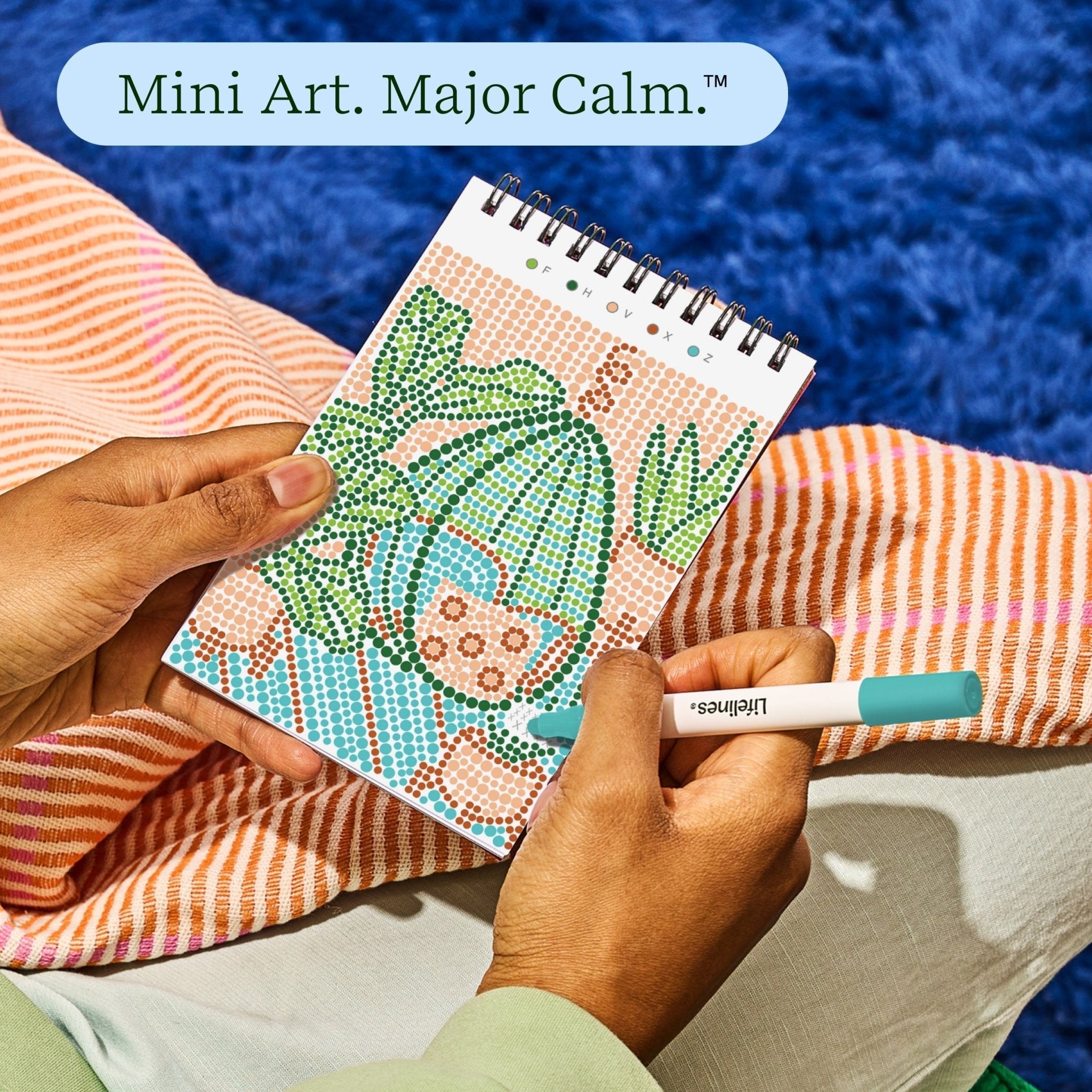 Lifelines FlowArt Mini Dot-by-Letter Plant Paradise Art Pad