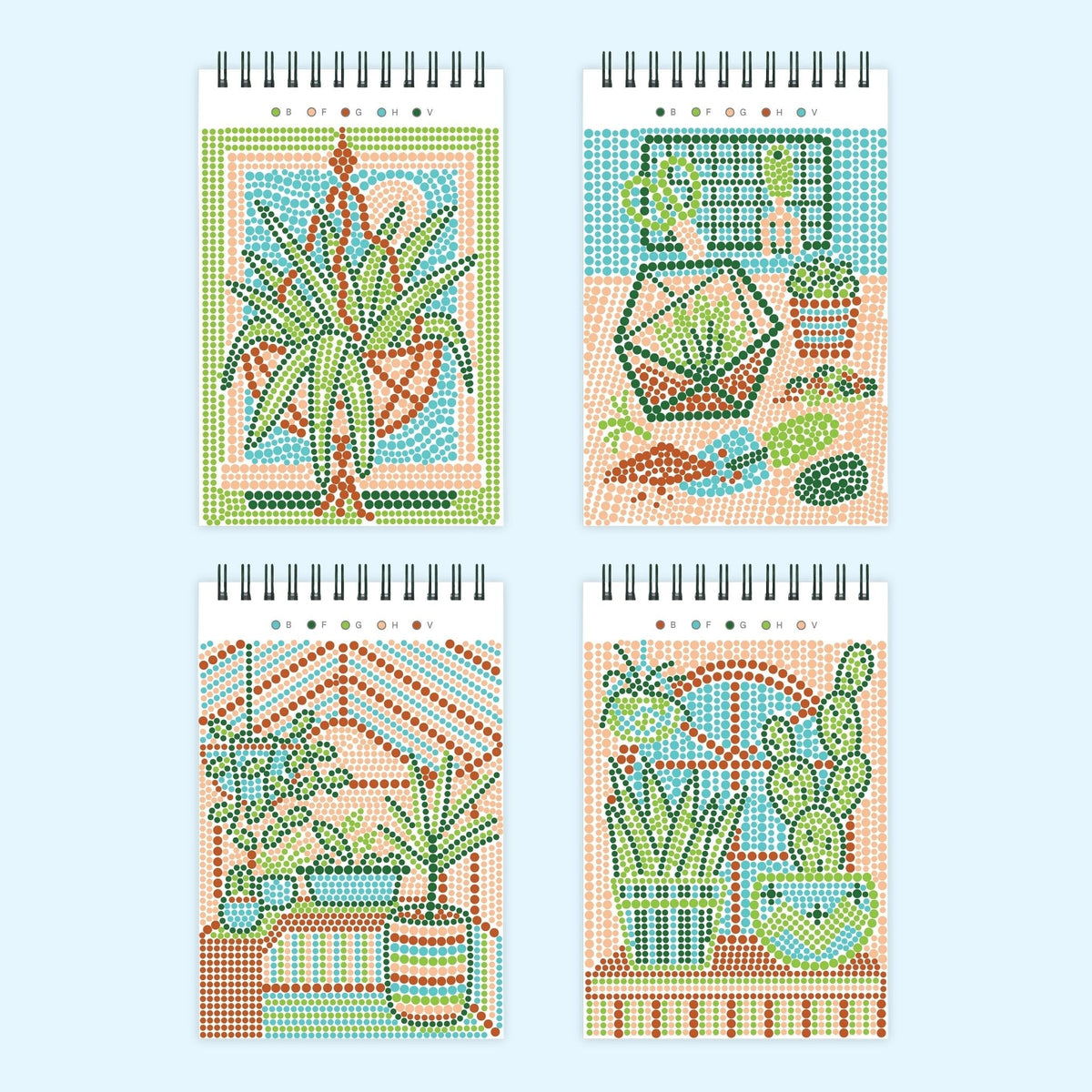 Lifelines FlowArt Mini Dot-by-Letter Plant Paradise Art Pad