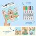 Lifelines FlowArt Mini Dot-by-Letter Postcard Places Art Pad
