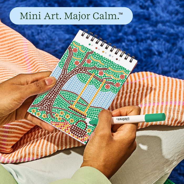 Lifelines FlowArt Mini Dot-by-Letter Small Town Serenity Art Pad