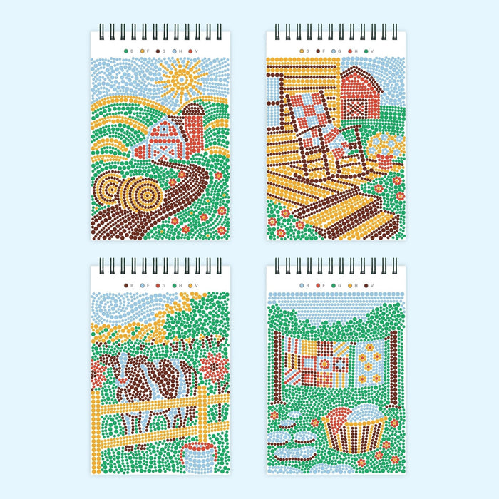 Lifelines FlowArt Mini Dot-by-Letter Small Town Serenity Art Pad
