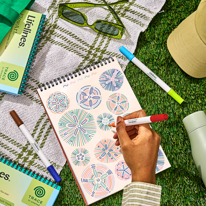Lifelines FlowArt Trace-By-Line Tropical Paradise Activity Kit