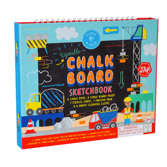 Floss & Rock Construction Chalkboard Sketchbook