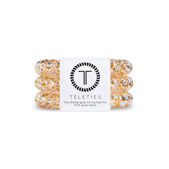 Teleties Glitter & Gold Large Hair Ties Set