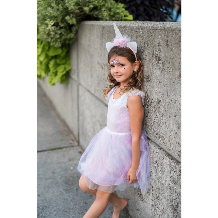 Dreamy Unicorn Dress Iridescent/Pink Size 5-6