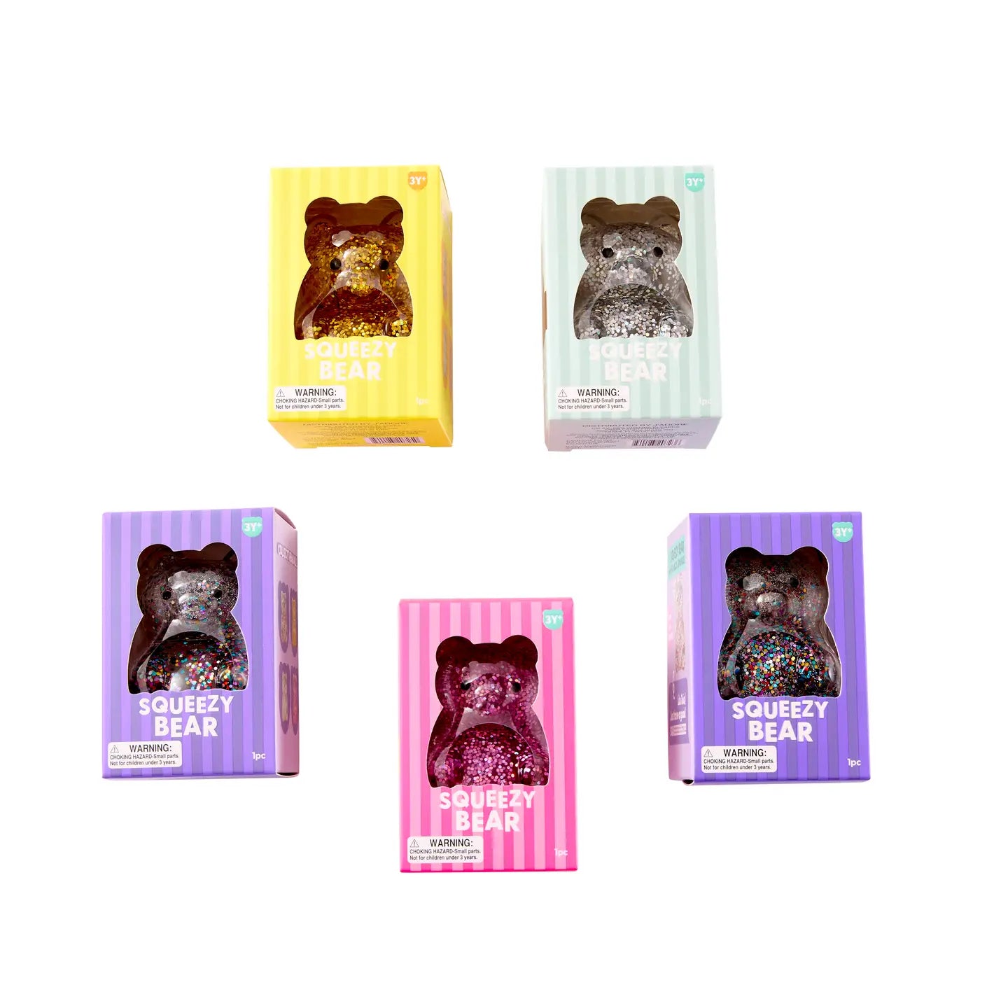 Hape J'adore Glitter Bear Squish Soft Sensory Toy