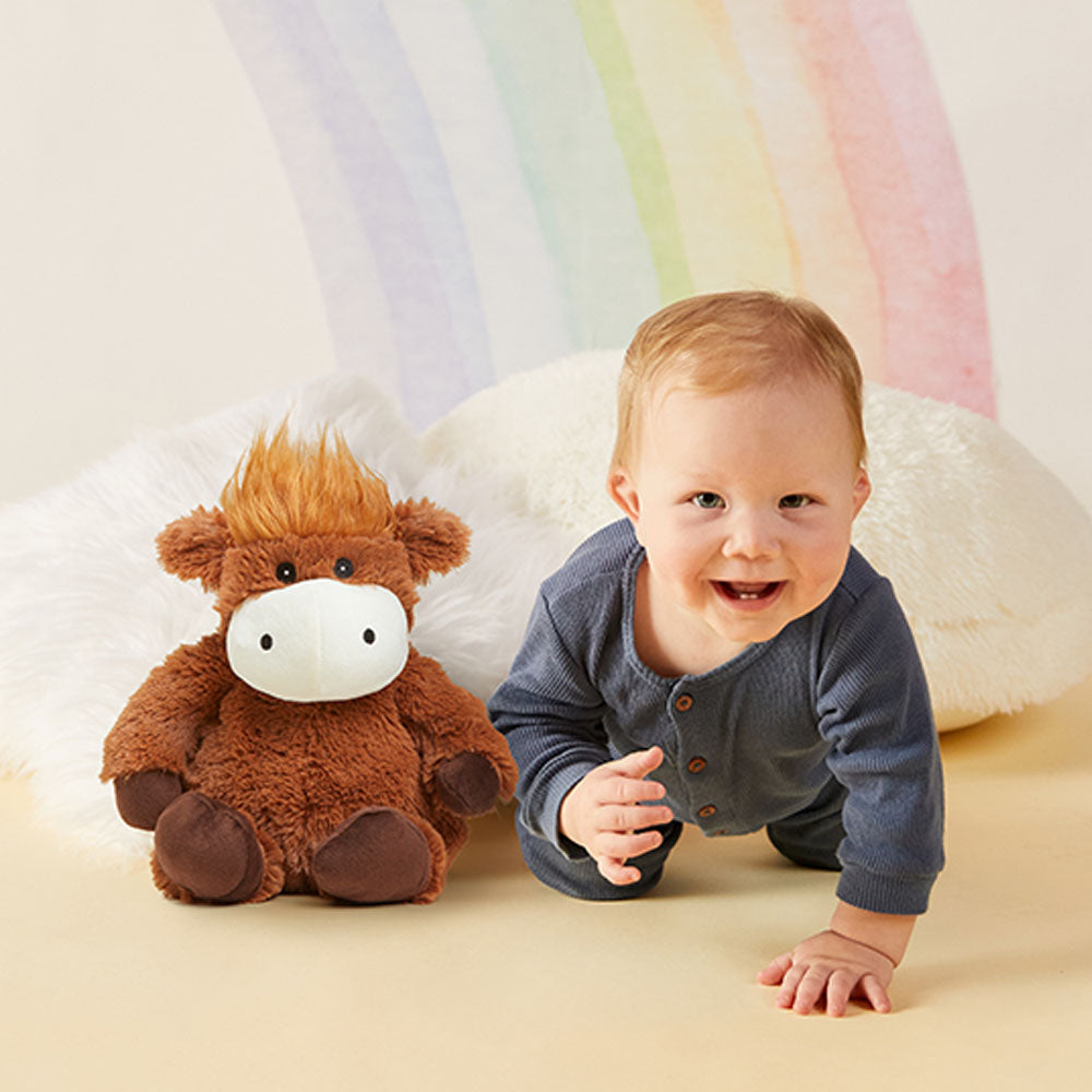 Warmies Highland Cow Microwavable Weighted Stuffed Animal