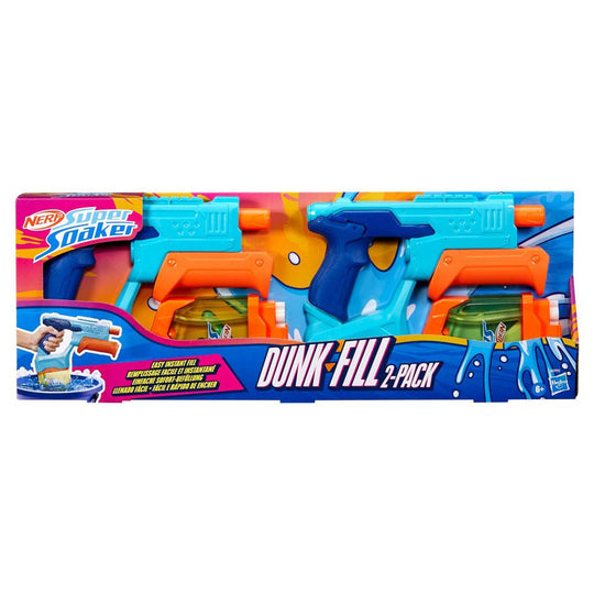 Hasbro Nerf Super Soaker Double Dunk-Fill 2-Pack Water Blasters
