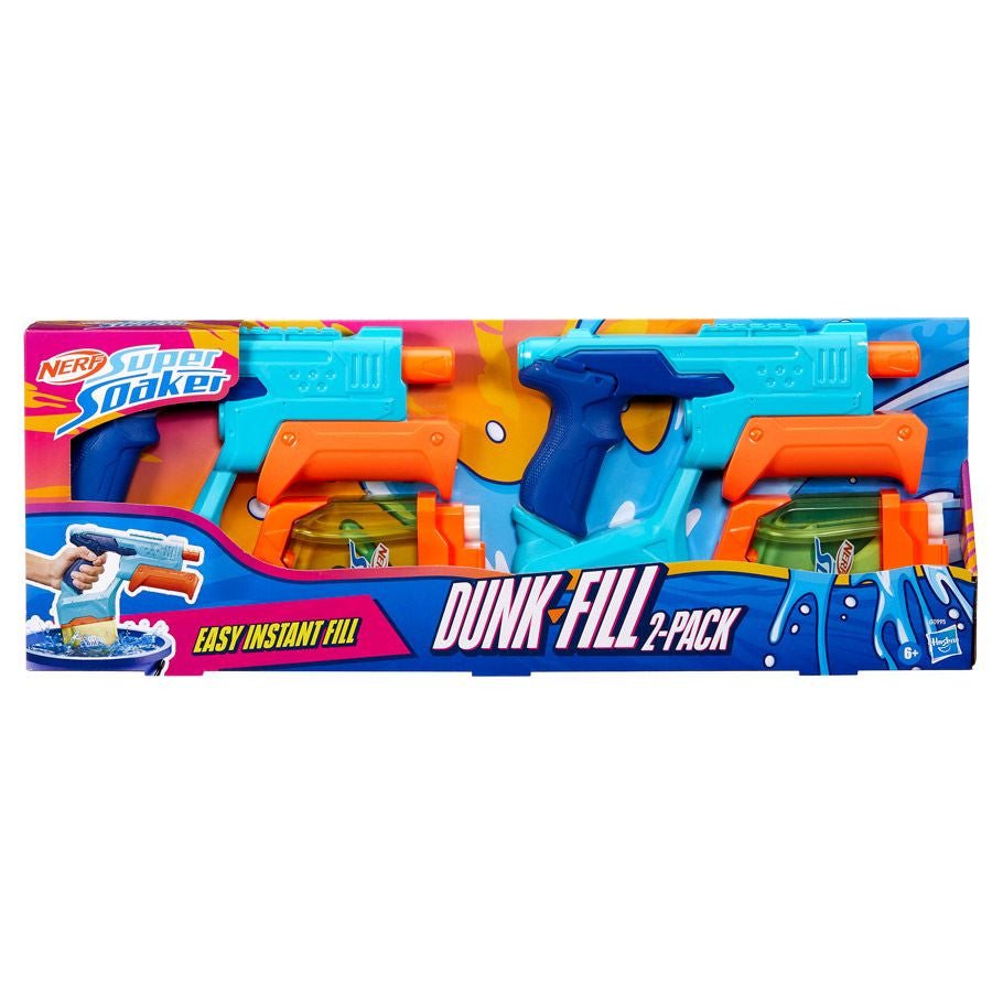 Hasbro Nerf Super Soaker Double Dunk-Fill 2-Pack Water Blasters