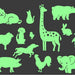 GLOPLAY Animal Everyday Glow-in-the-Dark Sticker Set