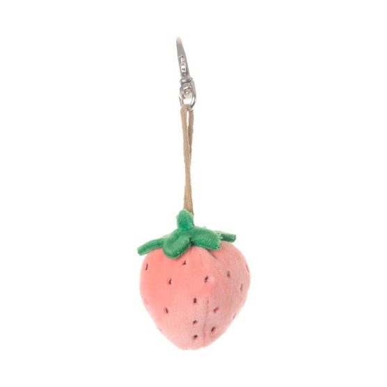 Bukowski Strawberry Bag Charm in Pink