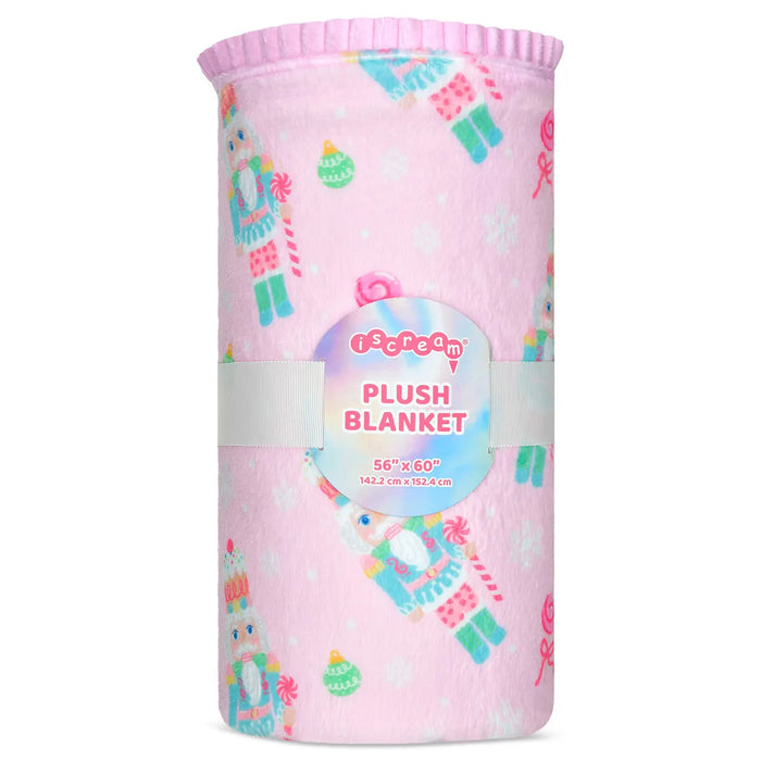 Iscream Kids Nutcracker Treat Plush Blanket