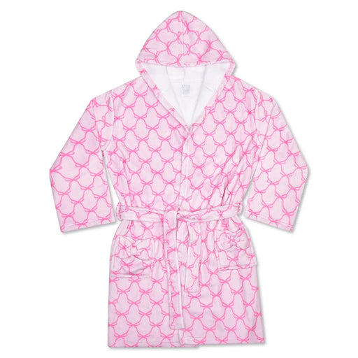 Iscream Kids Sweet Trellis Bow Hooded Plush Robe