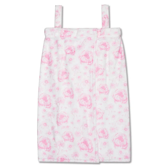 Iscream Kids Pretty Pink Toile Spa Wrap