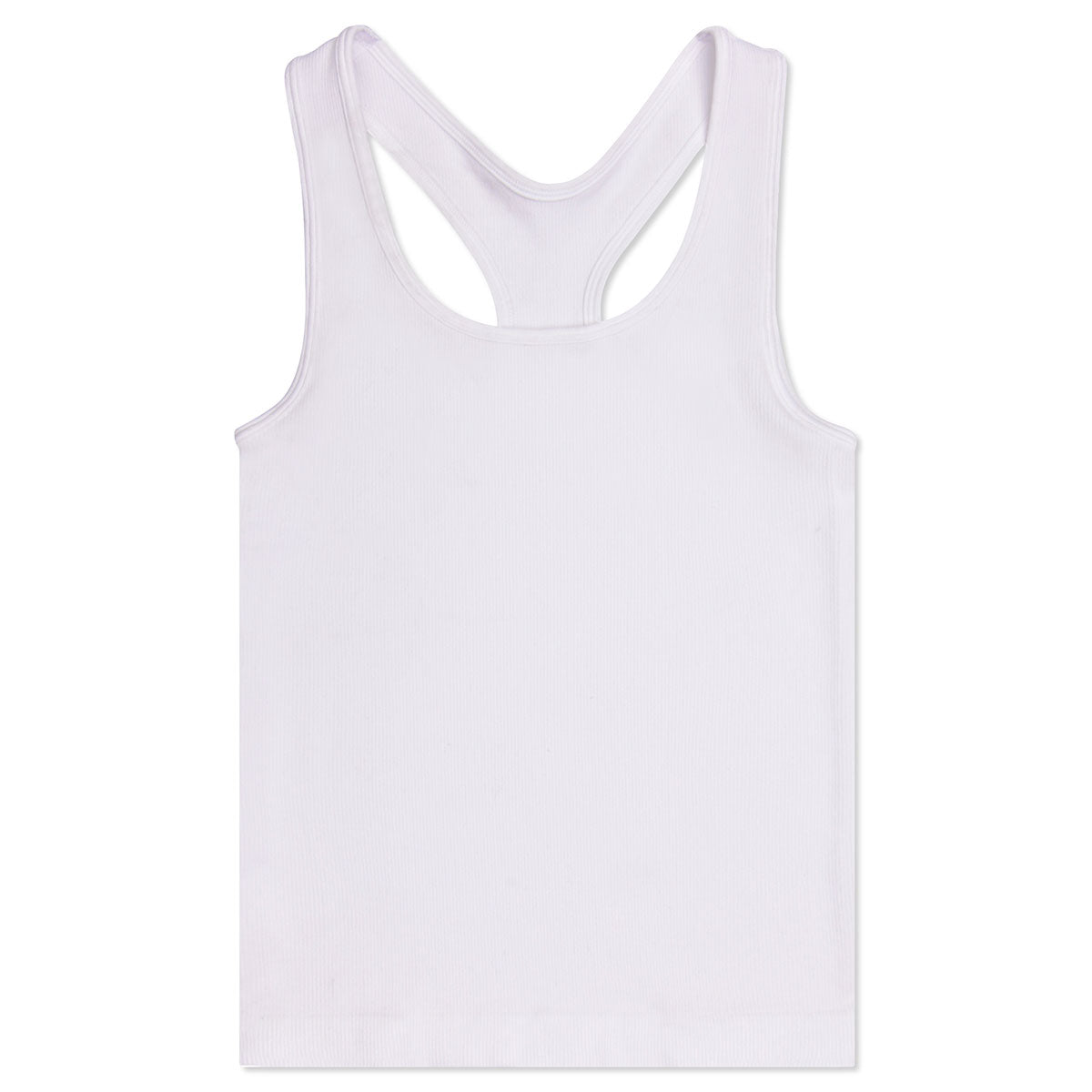 Iscream White Ribbed Racerback Tank Top for Youth