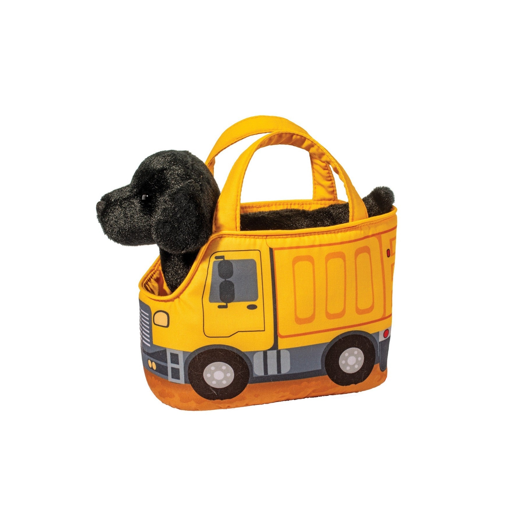 Construction Truck Pet Sak w/  Black Lab