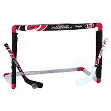 Franklin NHL Team Mini Hockey Goal Set - Carolina Hurricanes