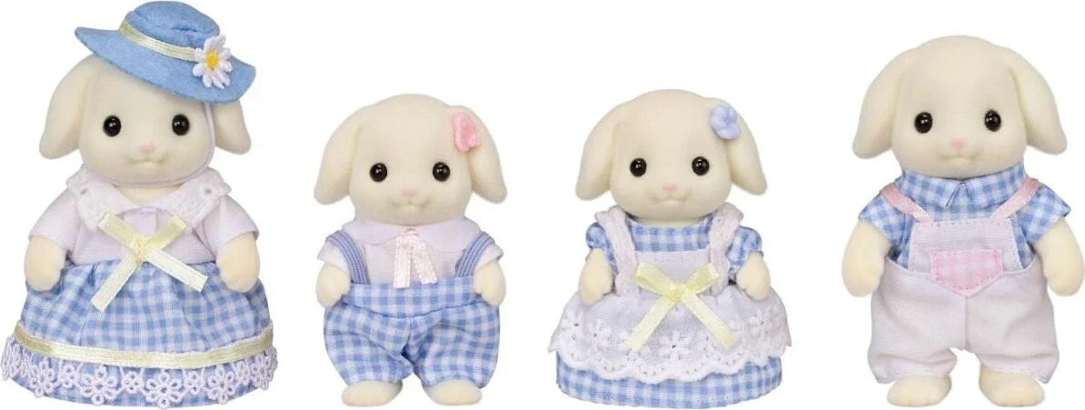 Calico Critters Flora Rabbit Family Doll Set 4-Piece