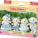 Calico Critters Flora Rabbit Family Doll Set 4-Piece