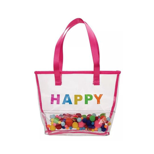 Happy Clear Tote Bag with