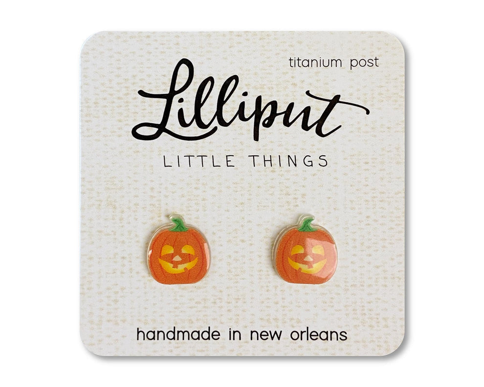 Jack O Lantern Lilliput Earrings