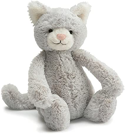 Bashful Grey Kitty Medium