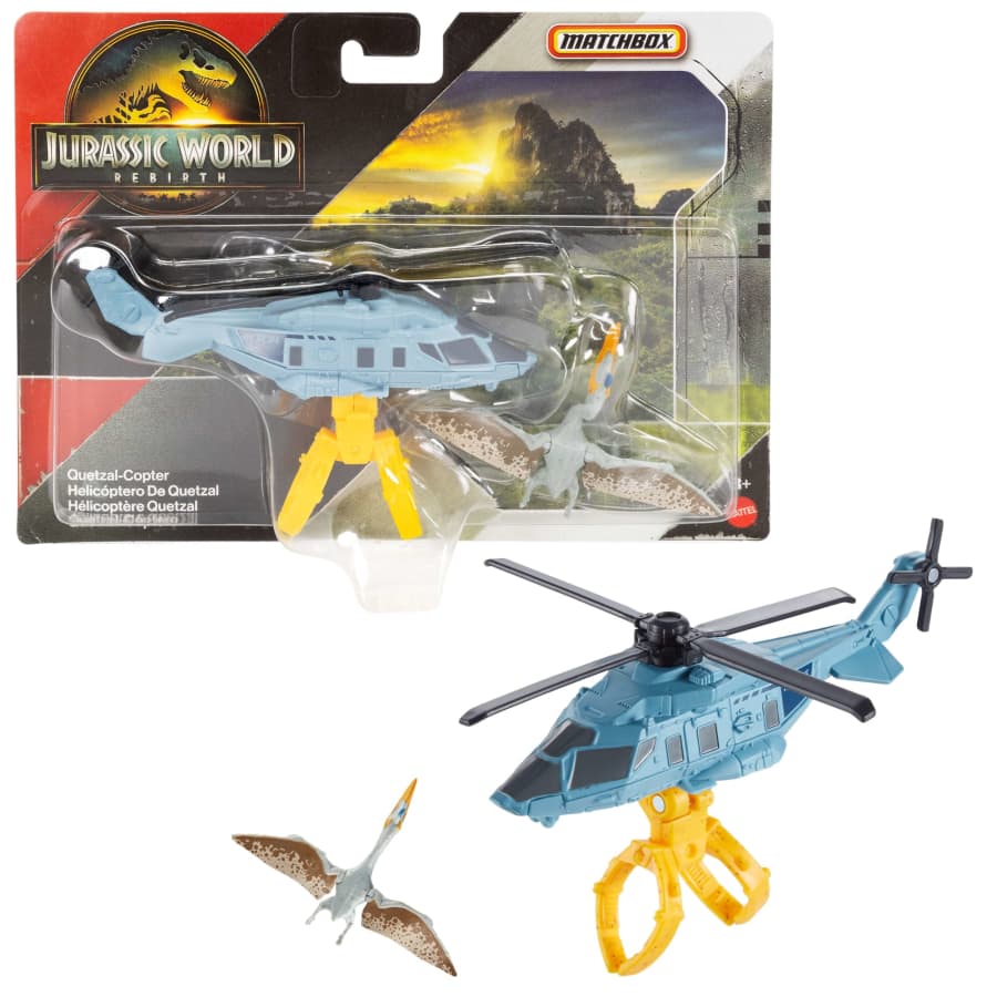 Matchbox Jurassic World Dino Transporter, Toy Car Or Truck & 1-2 Mini Dinosaurs