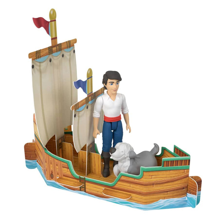 Disney Princess Ariel Mermaid Storybook Set With 4 Small Dolls, 2 Figures & 1 Accessory From Movie