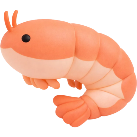 Keycraft The Big Squij Shrimp Jumbo Sensory Squishy Toy