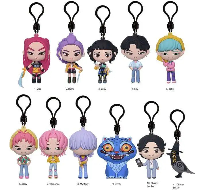KPop Demon Hunters Blind Bag Keychain Collectible Mystery Figure