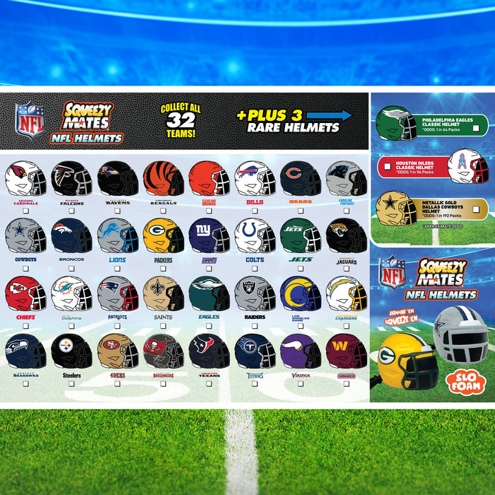 Party Animal NFL Squeezy Helmet Blind Pack Display