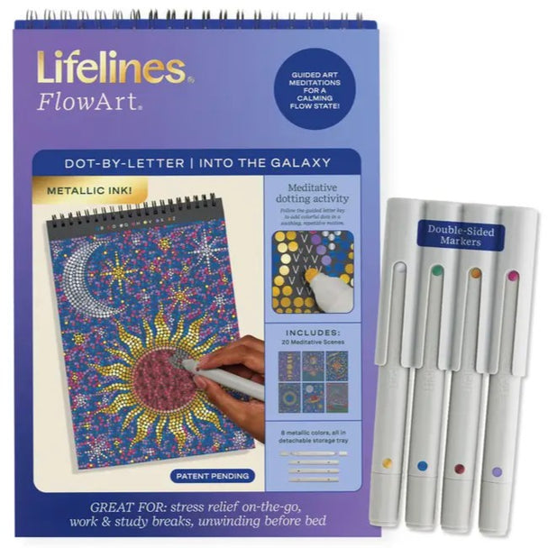 FlowArt by Lifelines Dot by Letter Into the Galaxy Metallic