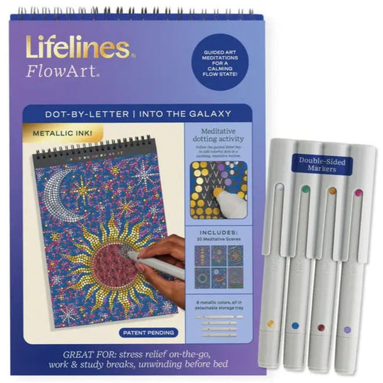 FlowArt by Lifelines Dot by Letter Into the Galaxy Metallic