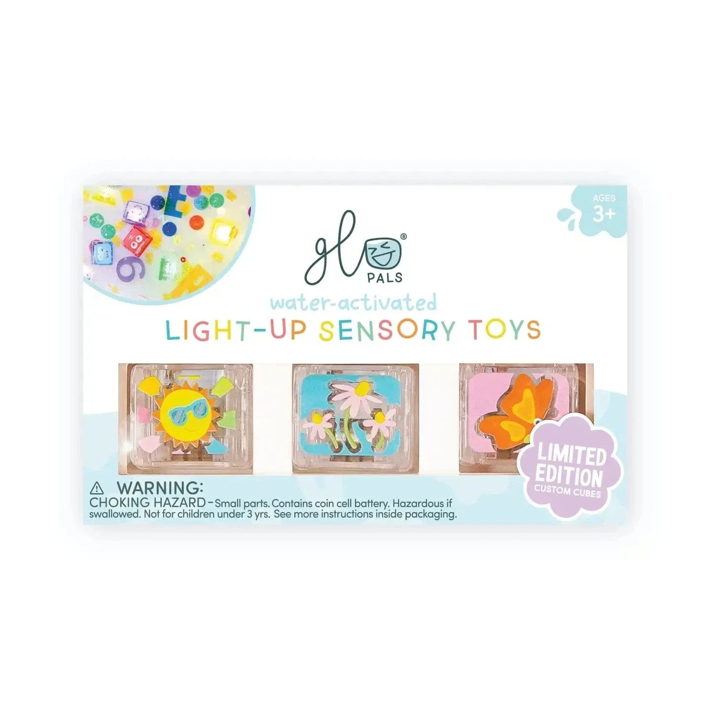 Glo Pals Flower Power 6-Pack Light-Up Sensory Bath Cubes