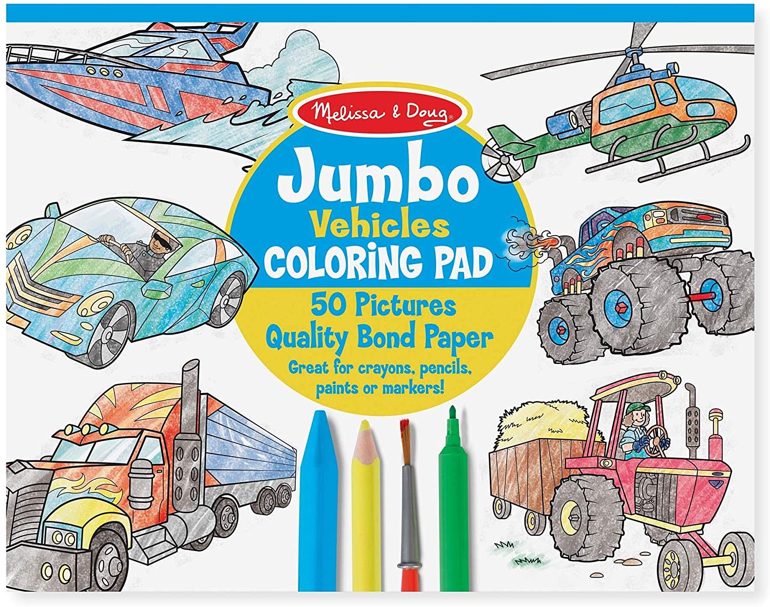 Jumbo Vehicles Coloring