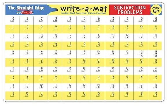 Write-a-Mat Subtraction