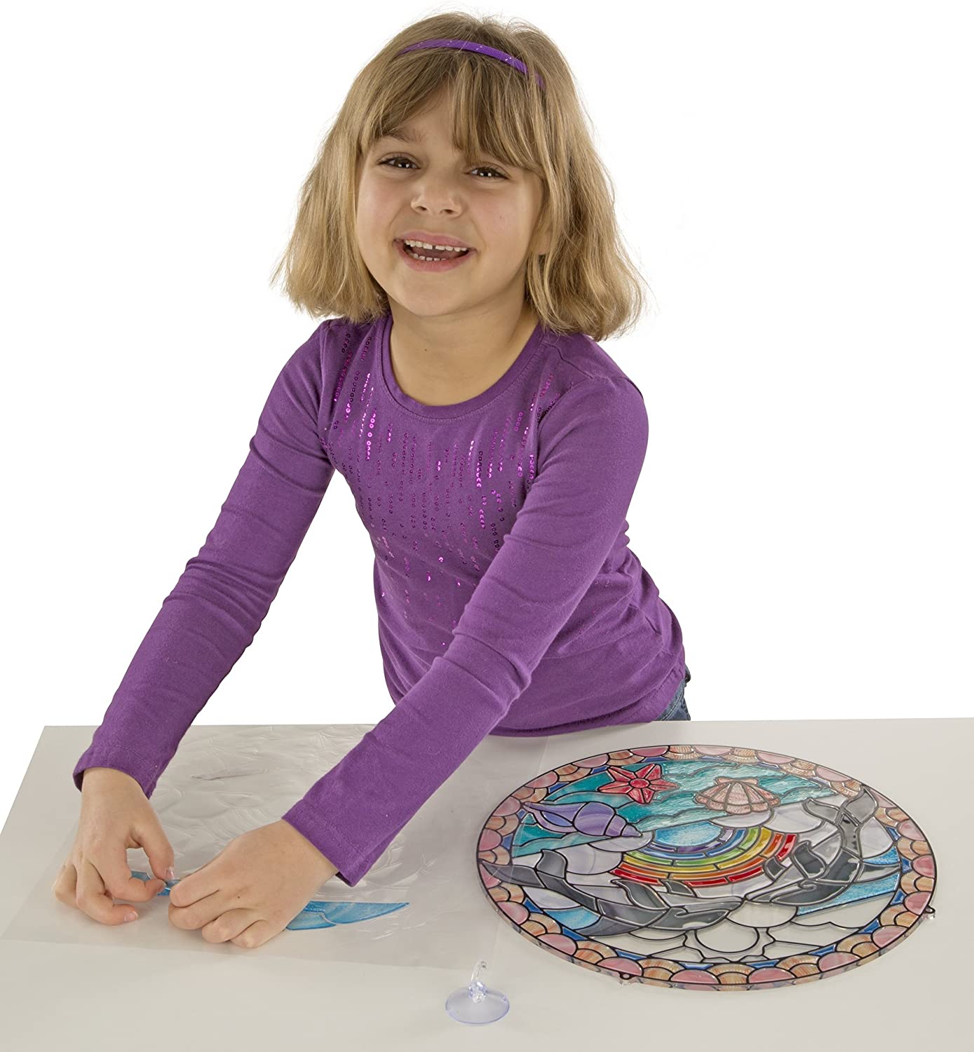 Stained Glass Dolphin