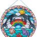 Stained Glass Dolphin