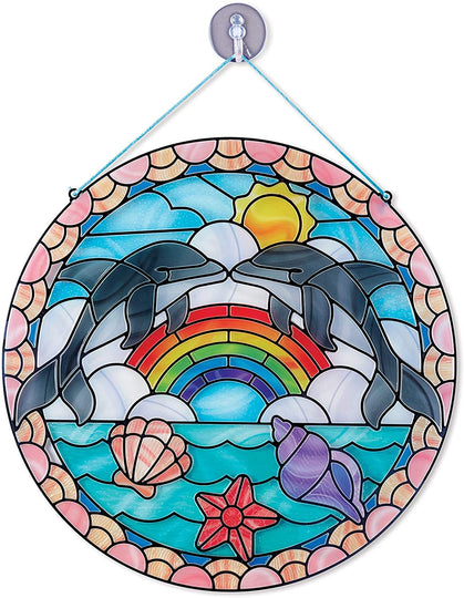 Stained Glass Dolphin