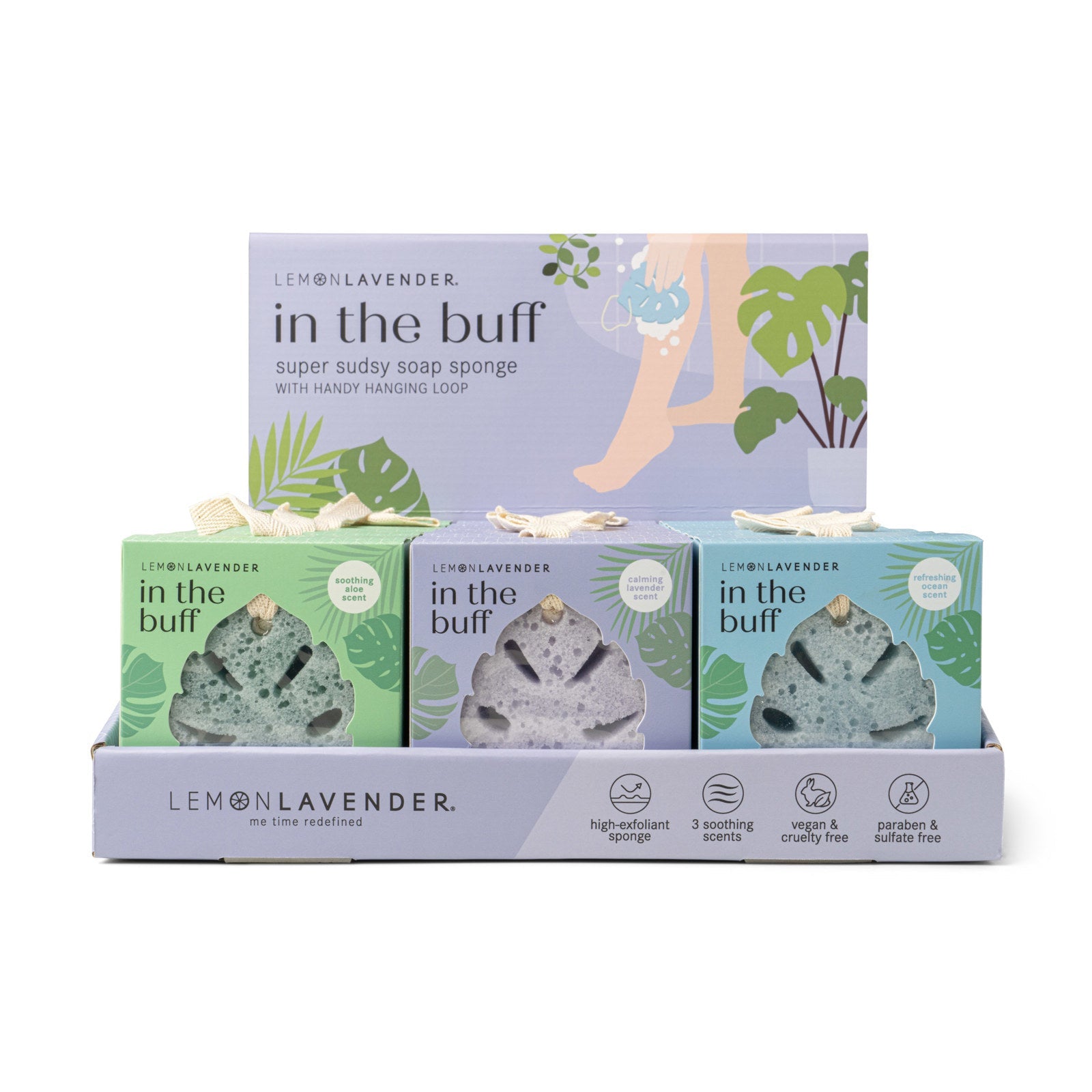 Lemon Lavender in the Buff Super Sudsy Soap Sponge
