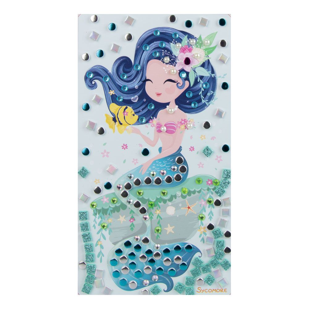 Basic Fun Sycomore Stick & Fun Mermaid Mosaic Craft Kit Multi-colour