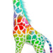Melissa & Doug Rainbow Lifelike Plush Giraffe 4ft