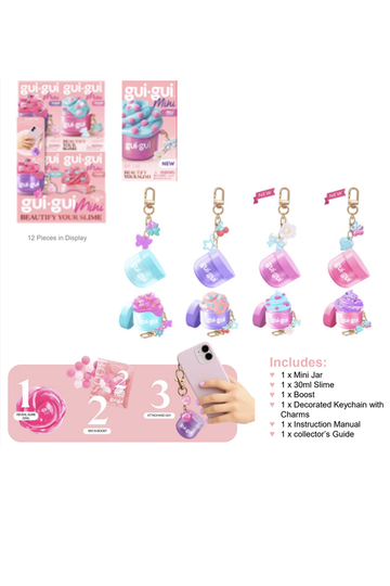 Gui Gui Series 2 On The Go Keychain Slime Toy 90414-24
