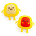 Keycraft Squishy Toasties Sensory Toy Kawaii Toast 4-Inch