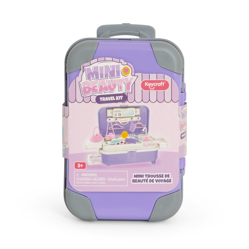 Keycraft Mini Beauty Travel Kit Toy with Suitcase Carry Case